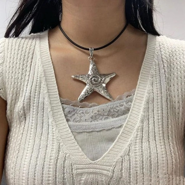 [ Mermaid ] Starfish Tropical Necklace - projectshades