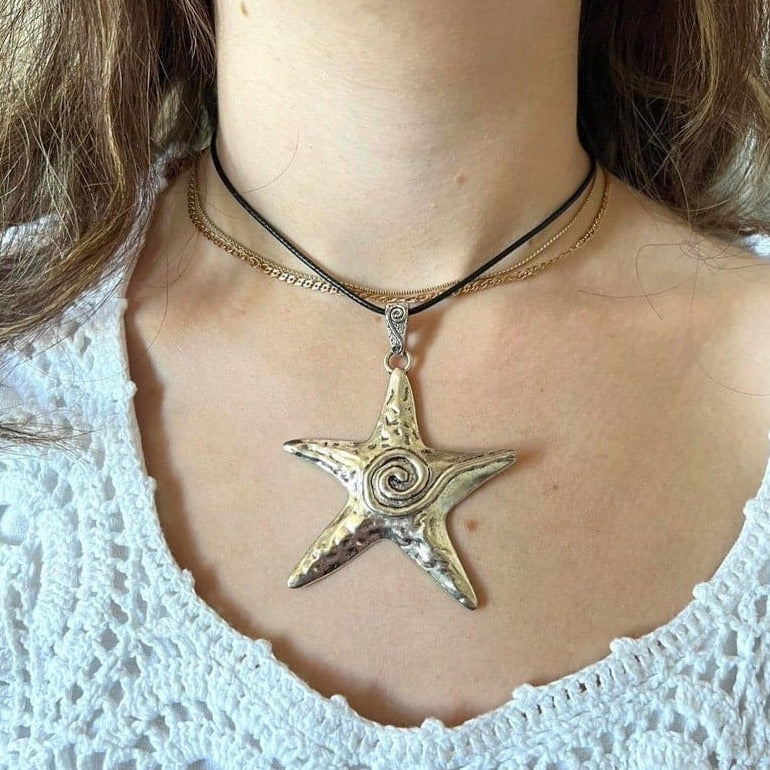 [ Mermaid ] Starfish Tropical Necklace - projectshades