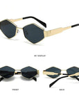 [ Prague 2.0 ] Polygon Metal Sunglasses