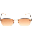 [ Credence ] Rimless Retro Sunglasses