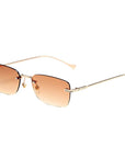 [ Credence ] Rimless Retro Sunglasses